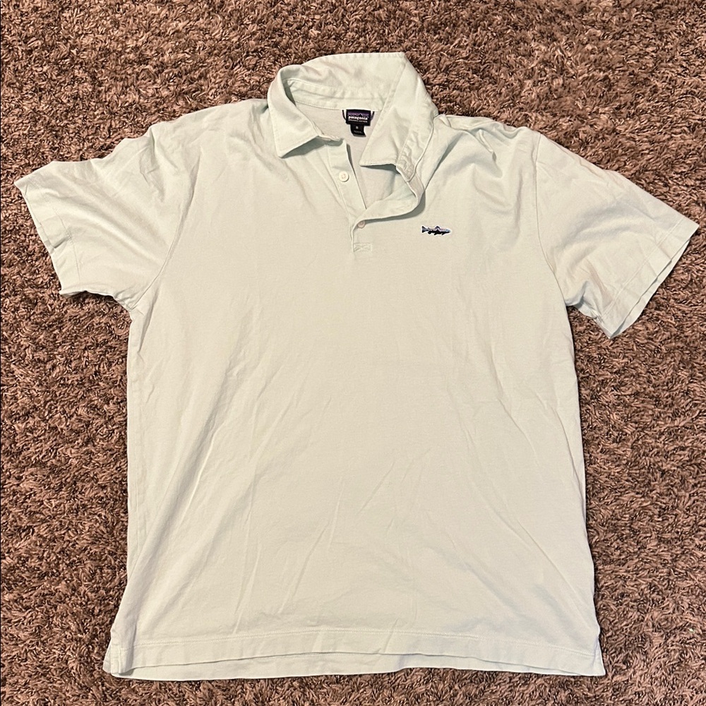 Patagonia Organic Cotton Polo Men Size Medium
